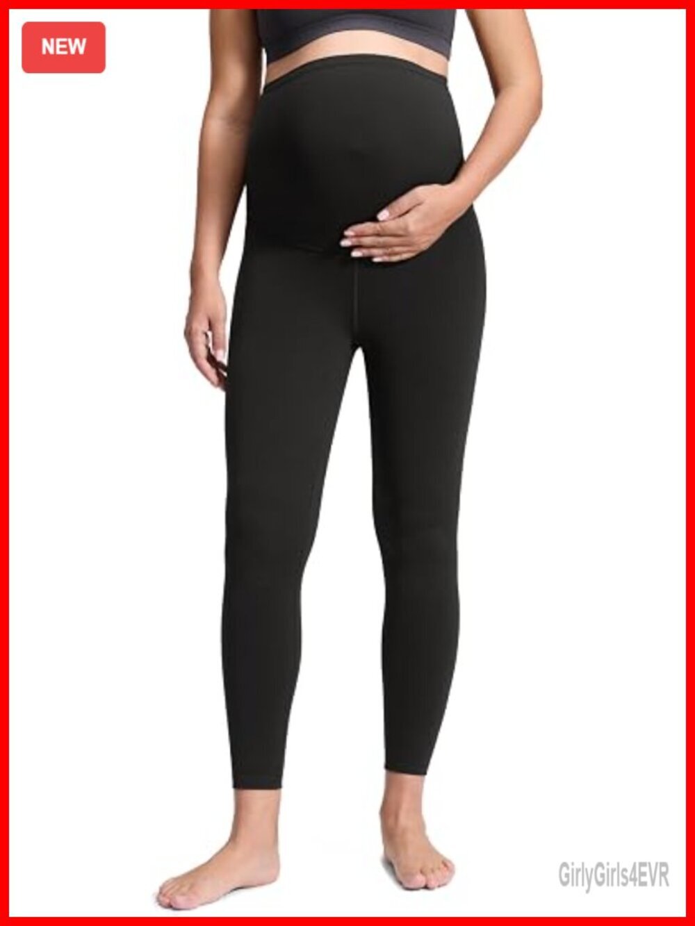Butterluxe Maternity Leggings 25" Over The Belly Buttery Soft Workout Yoga